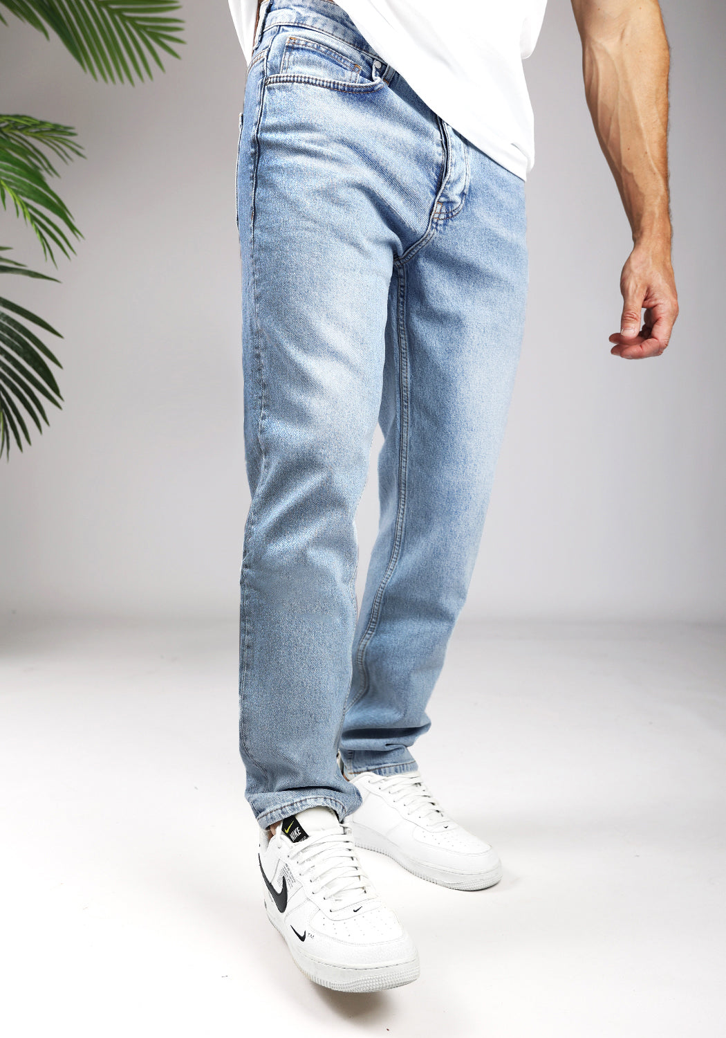 Cotton District LOOSE FIT JEANS  WASHED BLUE