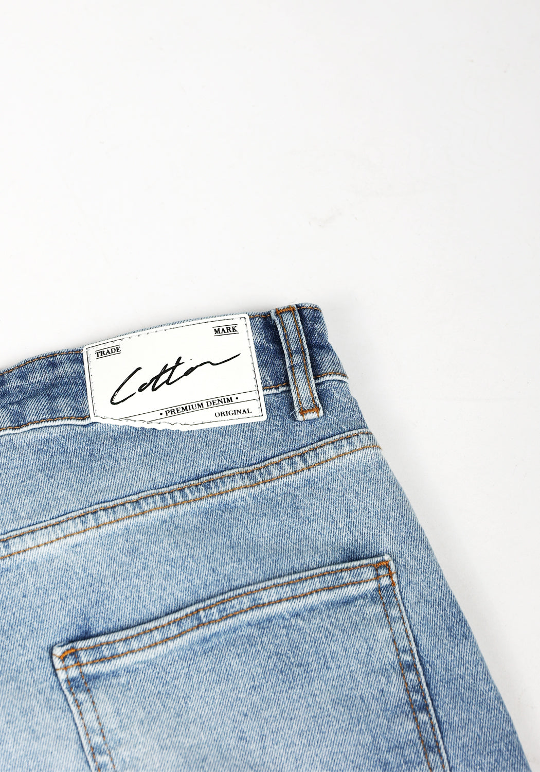 Cotton District LOOSE FIT JEANS  WASHED BLUE