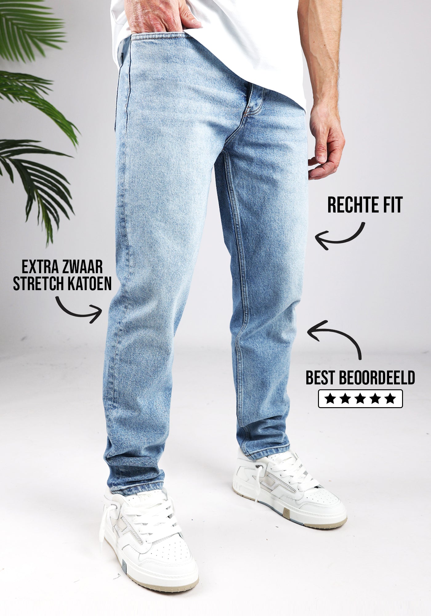 Cotton District LOOSE FIT JEANS  WASHED BLUE