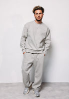 Cotton District LOOSE JOGGER SET  GREY