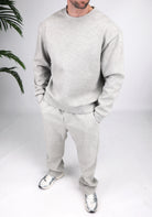 Cotton District LOOSE JOGGER SET  GREY