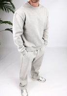 Cotton District LOOSE JOGGER SET  GREY