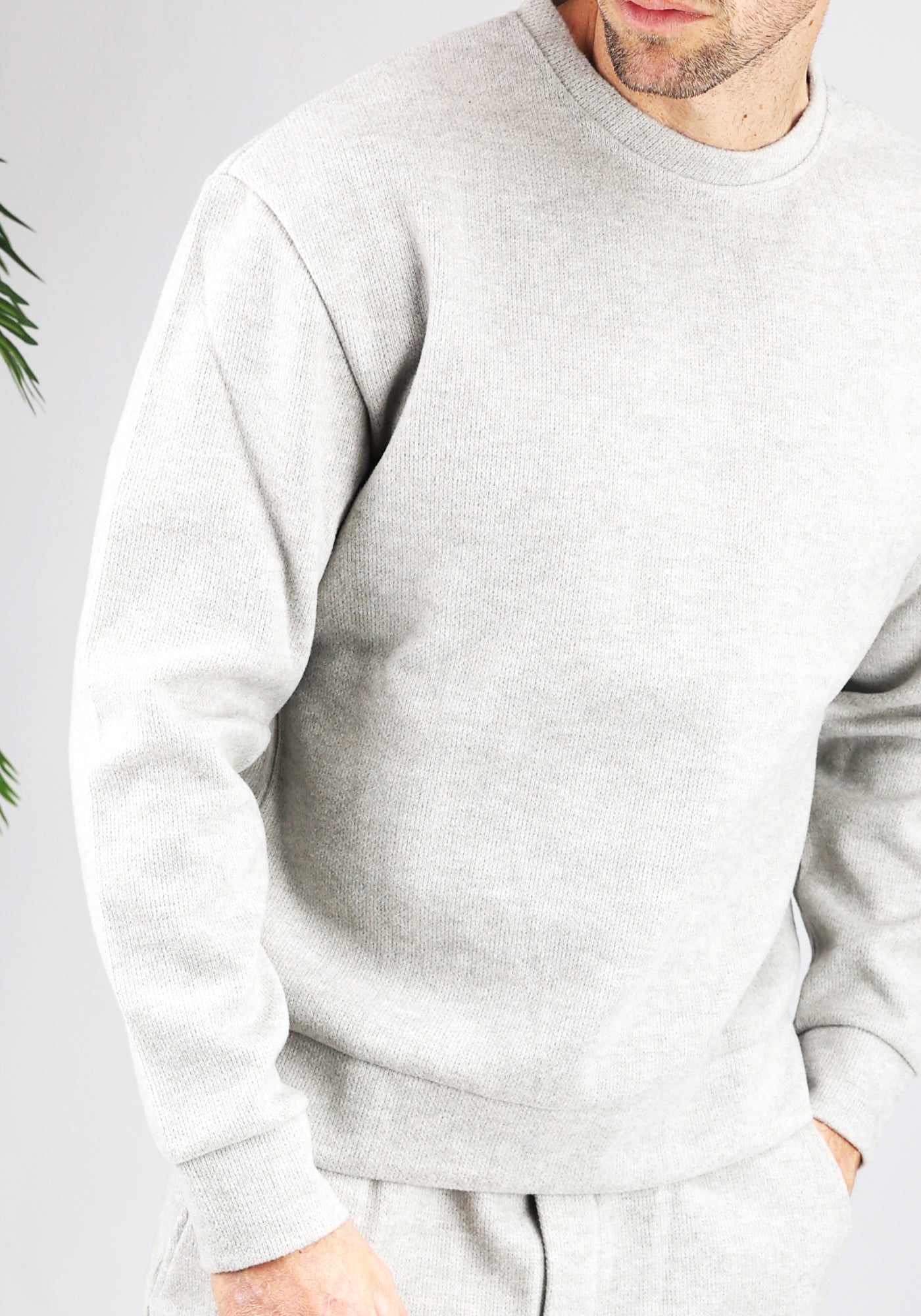 Cotton District LOOSE JOGGER SET  GREY