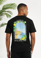 Cotton District MALELIONS AMALFI WINDOW T-SHIRT T-Shirts BLACK