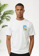 Cotton District MALELIONS AMALFI WINDOW T-SHIRT T-Shirts WHITE