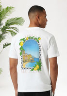 Cotton District MALELIONS AMALFI WINDOW T-SHIRT T-Shirts WHITE