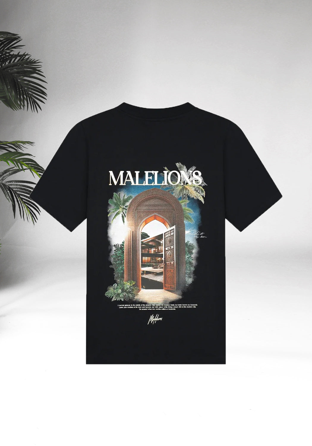 Cotton District MALELIONS AMAZON T-SHIRT  BLACK