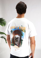 Cotton District MALELIONS AMAZON T-SHIRT  WHITE