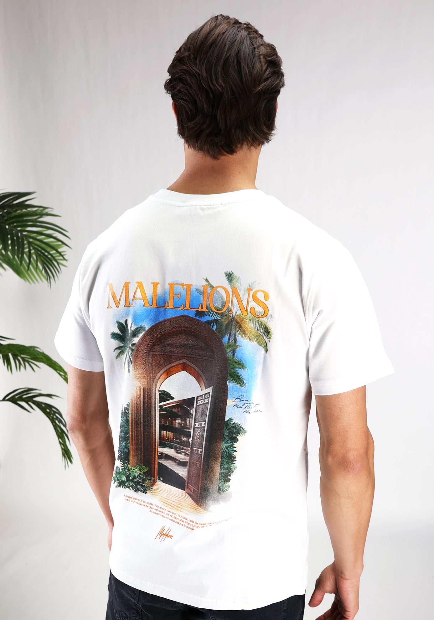 Cotton District MALELIONS AMAZON T-SHIRT  WHITE