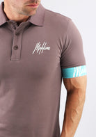 Cotton District MALELIONS CAPTAIN POLO  STONE BROWN