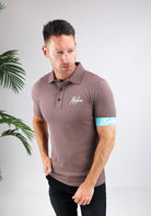 Cotton District MALELIONS CAPTAIN POLO  STONE BROWN