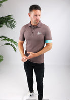 Cotton District MALELIONS CAPTAIN POLO  STONE BROWN