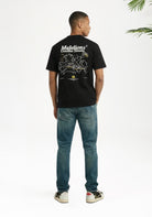 Cotton District MALELIONS COASTLINE T-SHIRT T-Shirts BLACK