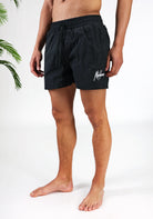 Cotton District MALELIONS CRINKLE SWIMSHORTS  BLACK
