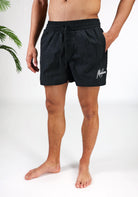 Cotton District MALELIONS CRINKLE SWIMSHORTS  BLACK