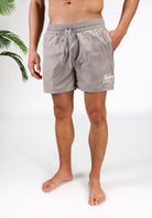 Cotton District MALELIONS CRINKLE SWIMSHORTS  TAUPE
