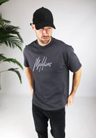 Cotton District MALELIONS ESSENTIALS T-SHIRT T-Shirts ANTHRACITE