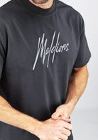 Cotton District MALELIONS ESSENTIALS T-SHIRT T-Shirts ANTHRACITE