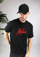 Cotton District MALELIONS ESSENTIALS T-SHIRT T-Shirts BLACK/RED