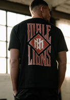 Cotton District MALELIONS GOTHIC TILE T-SHIRT T-Shirts BLACK