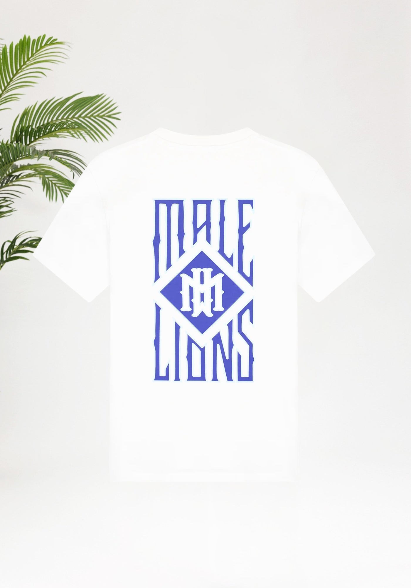 Cotton District MALELIONS GOTHIC TILE T-SHIRT T-Shirts WHITE
