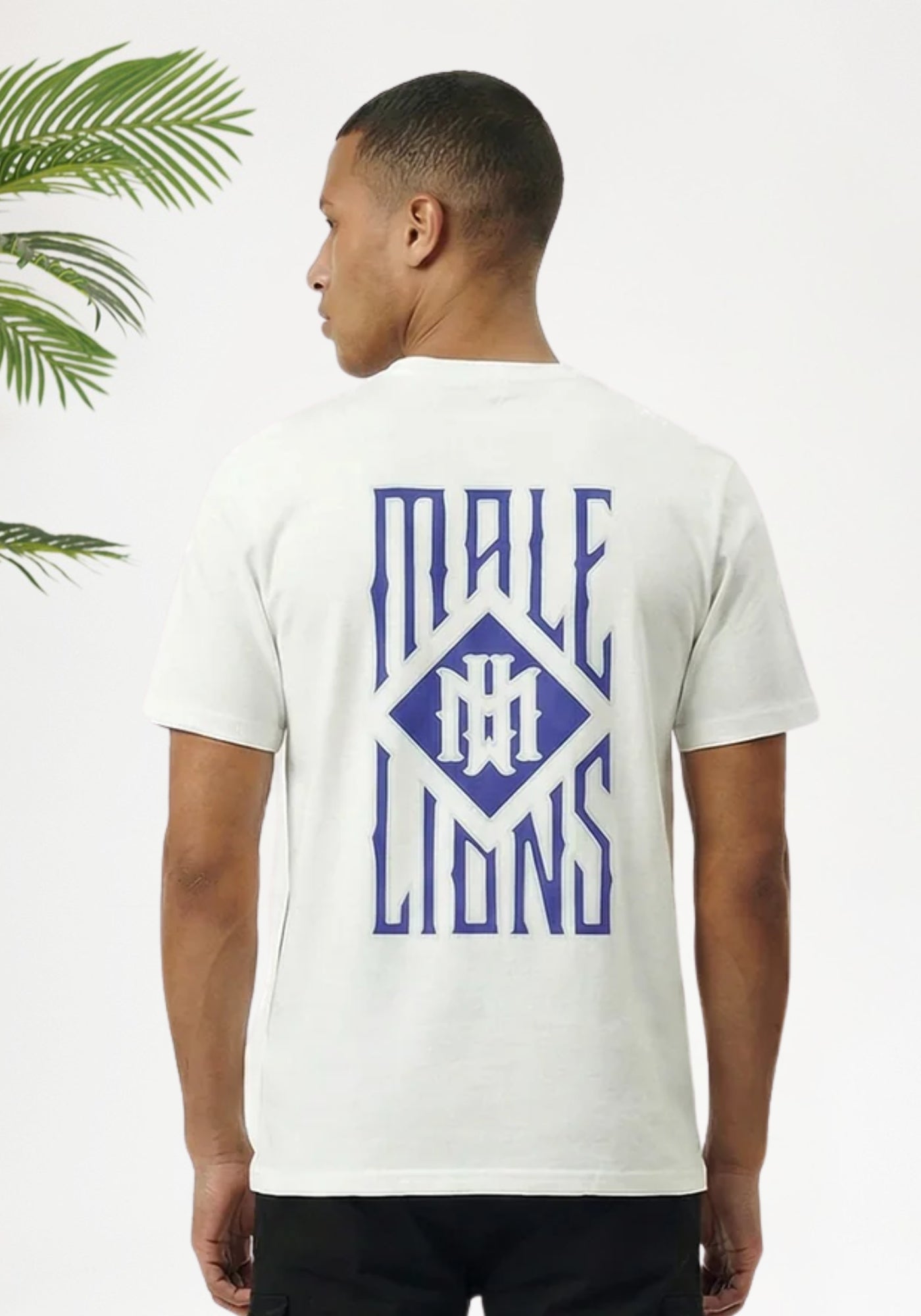 Cotton District MALELIONS GOTHIC TILE T-SHIRT T-Shirts WHITE