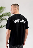 Cotton District MALELIONS GRAFFITY T-SHIRT  BLACK