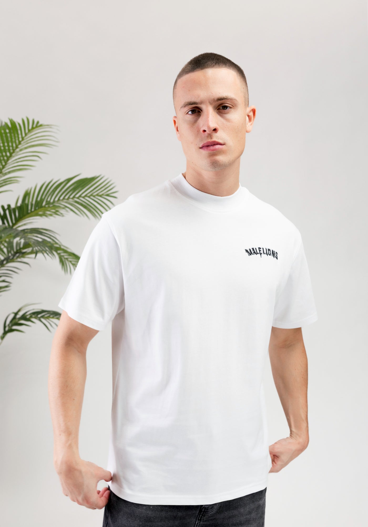 Cotton District MALELIONS GRAFFITY T-SHIRT  WHITE