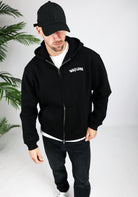 Cotton District MALELIONS GRAFFITY ZIP HOODIE  BLACK