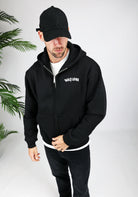 Cotton District MALELIONS GRAFFITY ZIP HOODIE  BLACK
