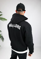Cotton District MALELIONS GRAFFITY ZIP HOODIE  BLACK