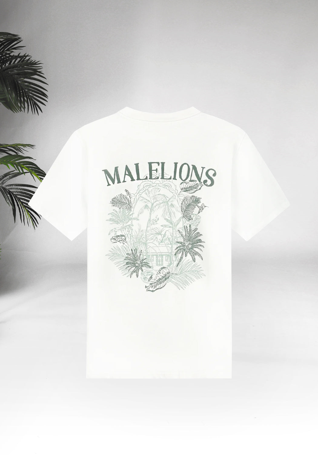 Cotton District MALELIONS JUNGLE T-SHIRT  WHITE