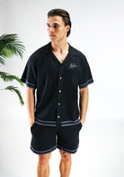 Cotton District MALELIONS KNITTED SET  BLACK