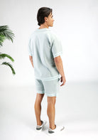 Cotton District MALELIONS KNITTED SET  PALE AQUA