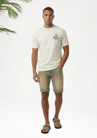 Cotton District MALELIONS LUXURY STAMP T-SHIRT T-Shirts OFF WHITE