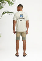 Cotton District MALELIONS MEN LUXURY STAMP T-SHIRT T-Shirts OFF WHITE