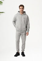 Cotton District MALELIONS MEN MARINA ZIP HOODIE Hoodies GREY MELANGE