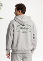 Cotton District MALELIONS MEN MARINA ZIP HOODIE Hoodies GREY MELANGE