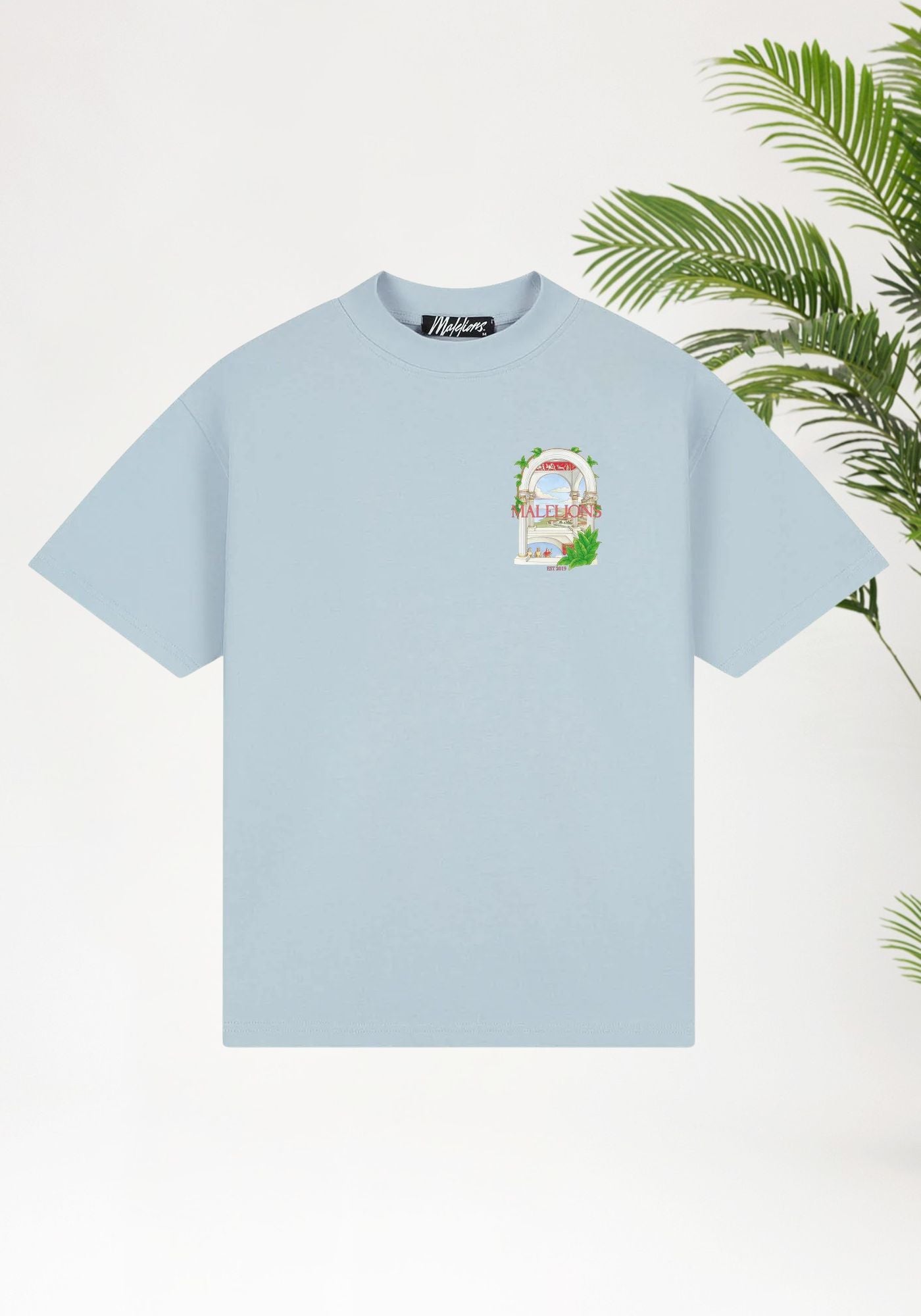 Cotton District MALELIONS MEN ROMAN T-SHIRT T-Shirts ICE BLUE