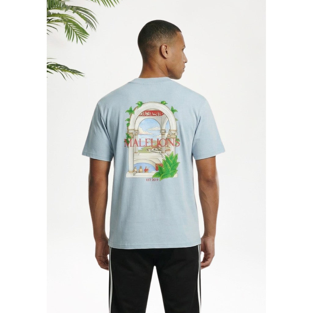 Cotton District MALELIONS MEN ROMAN T-SHIRT T-Shirts ICE BLUE