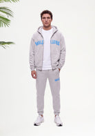 Cotton District MALELIONS MEN SOCIETY CLUB ZIP HOODIE Hoodies GREY MELANGE