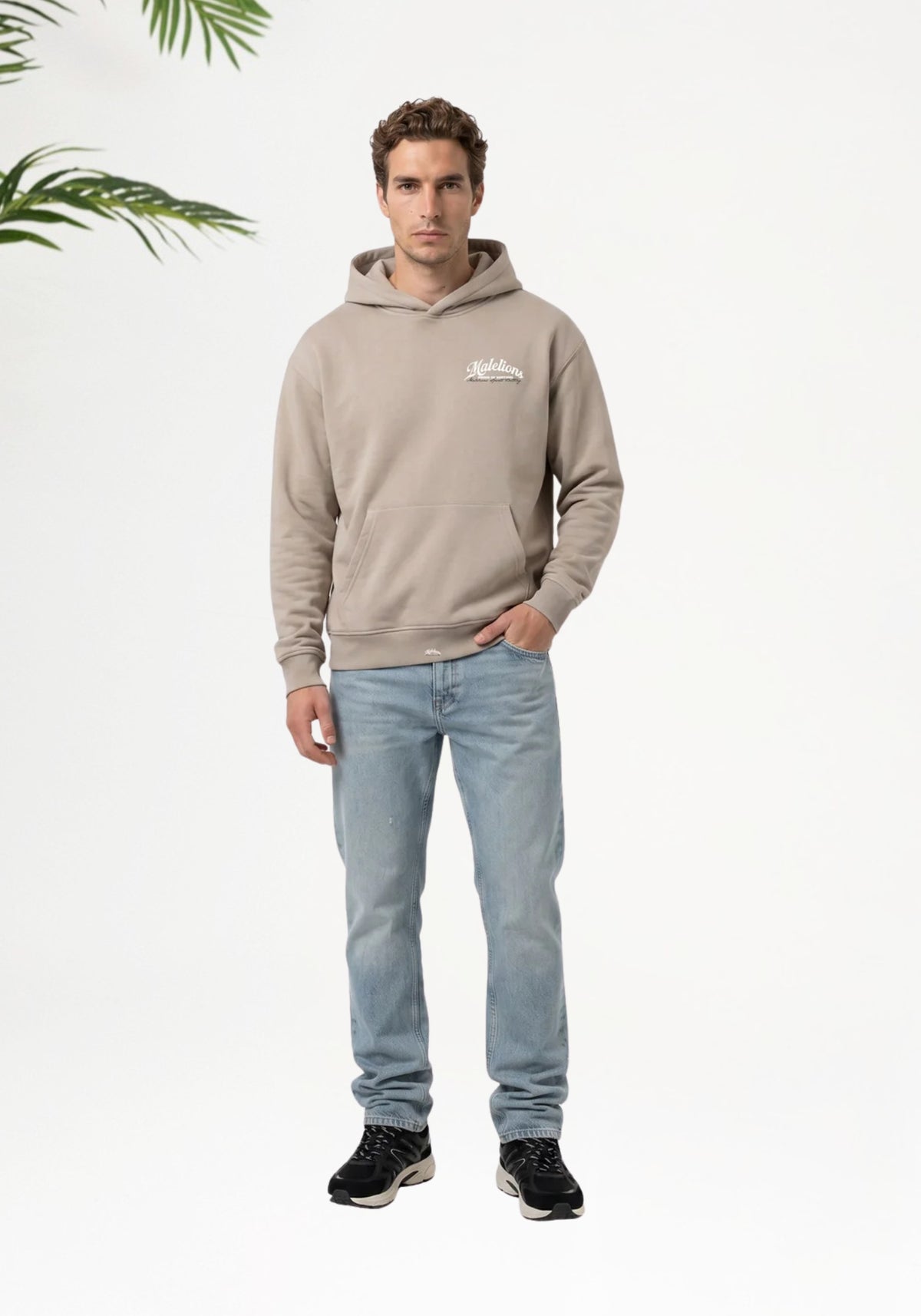 Cotton District MALELIONS MEN SPORTS BETTING HOODIE  ALMOND