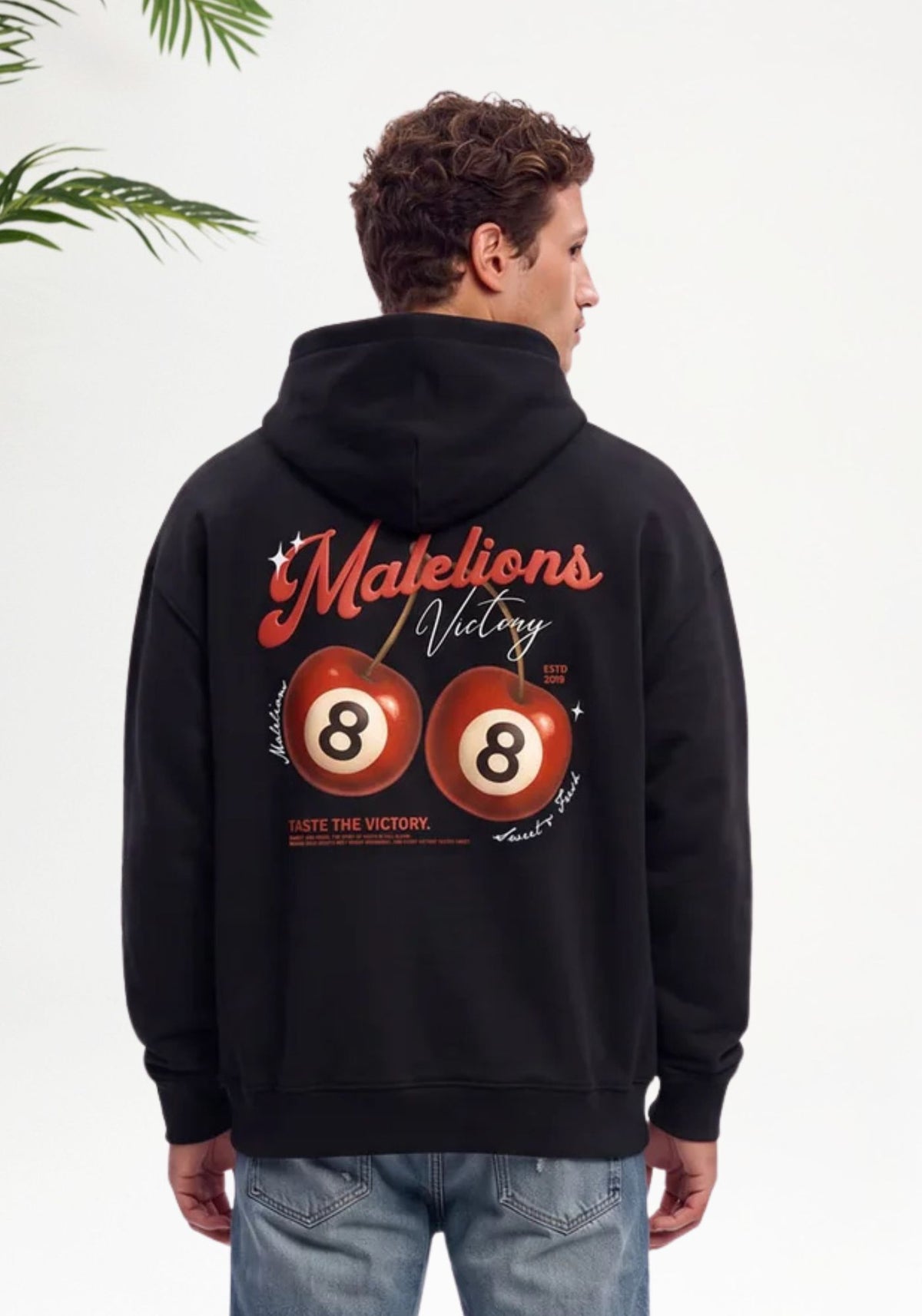 Cotton District MALELIONS MEN VICTORY TASTE HOODIE Hoodies BLACK