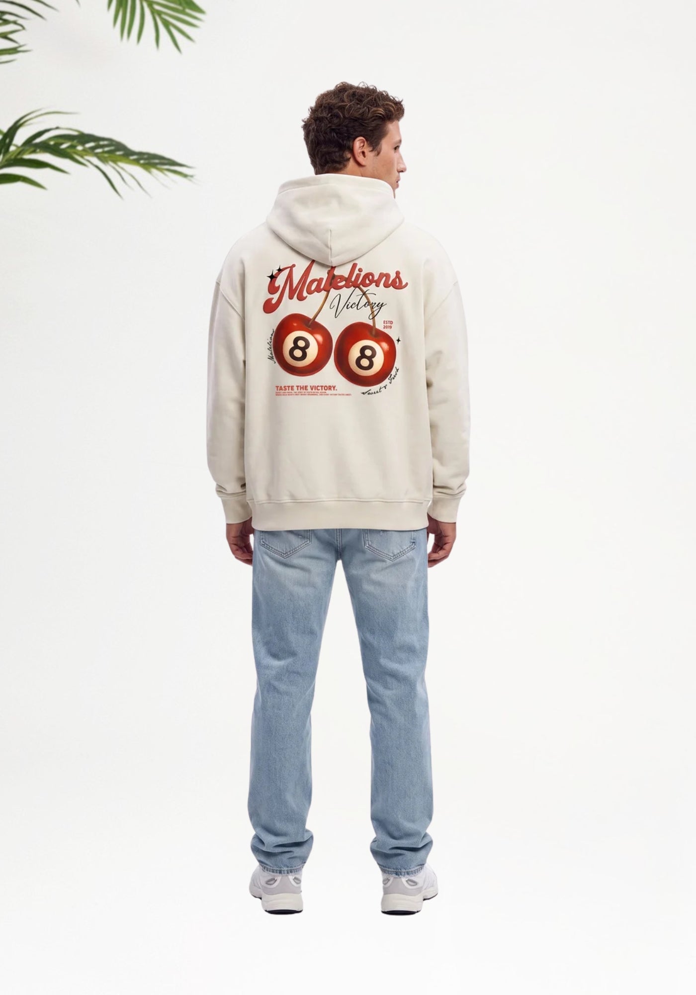Cotton District MALELIONS MEN VICTORY TASTE HOODIE Hoodies OFF WHITE