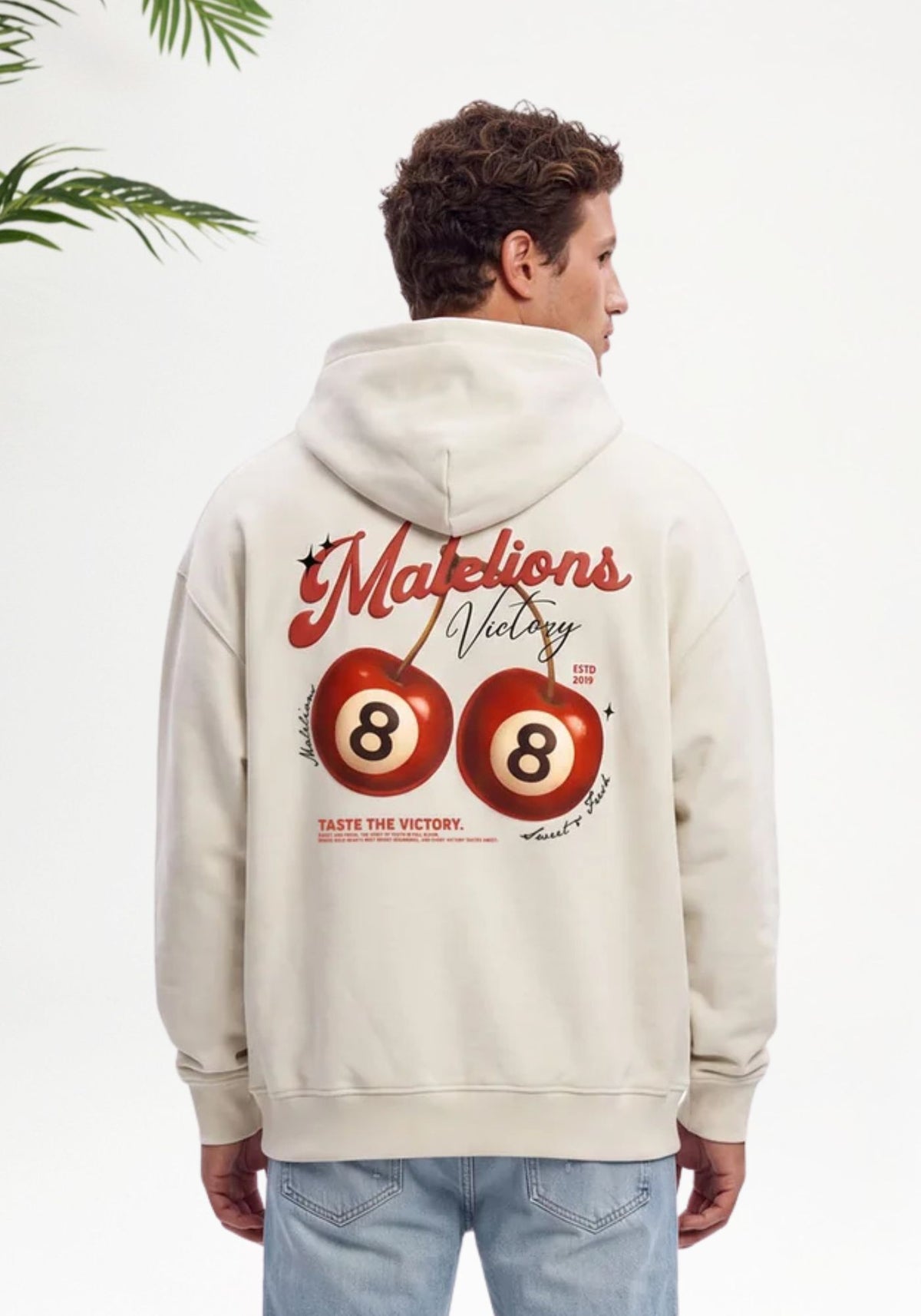 Cotton District MALELIONS MEN VICTORY TASTE HOODIE Hoodies OFF WHITE