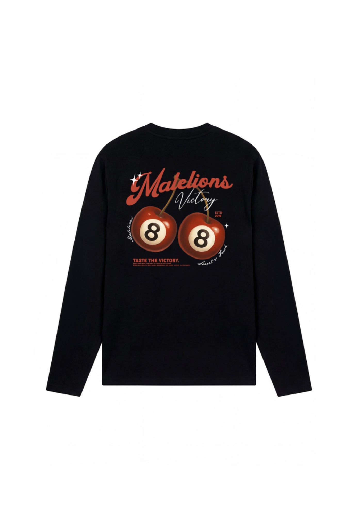 Cotton District MALELIONS MEN VICTORY TASTE LONGSLEEVE T-SHIRT Longsleeve BLACK