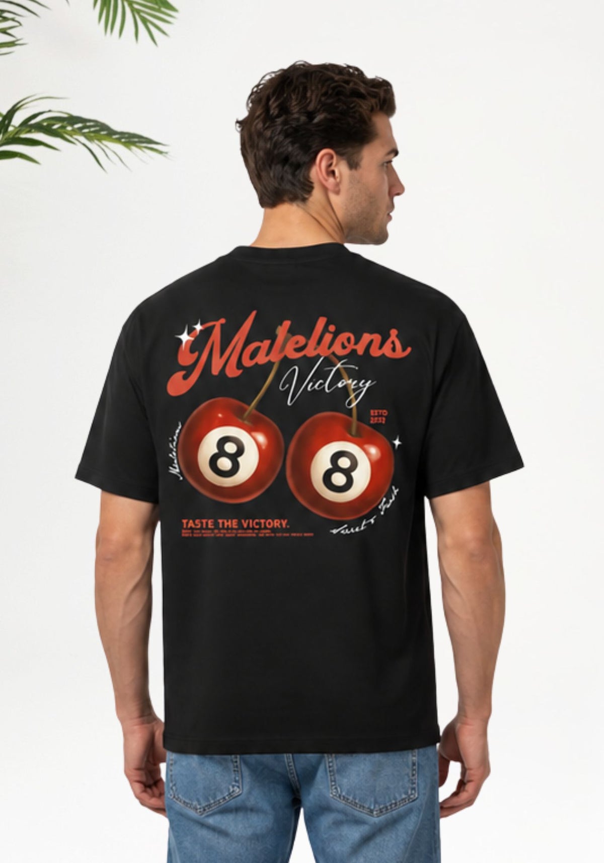 Cotton District MALELIONS MEN VICTORY TASTE T-SHIRT T-Shirts BLACK