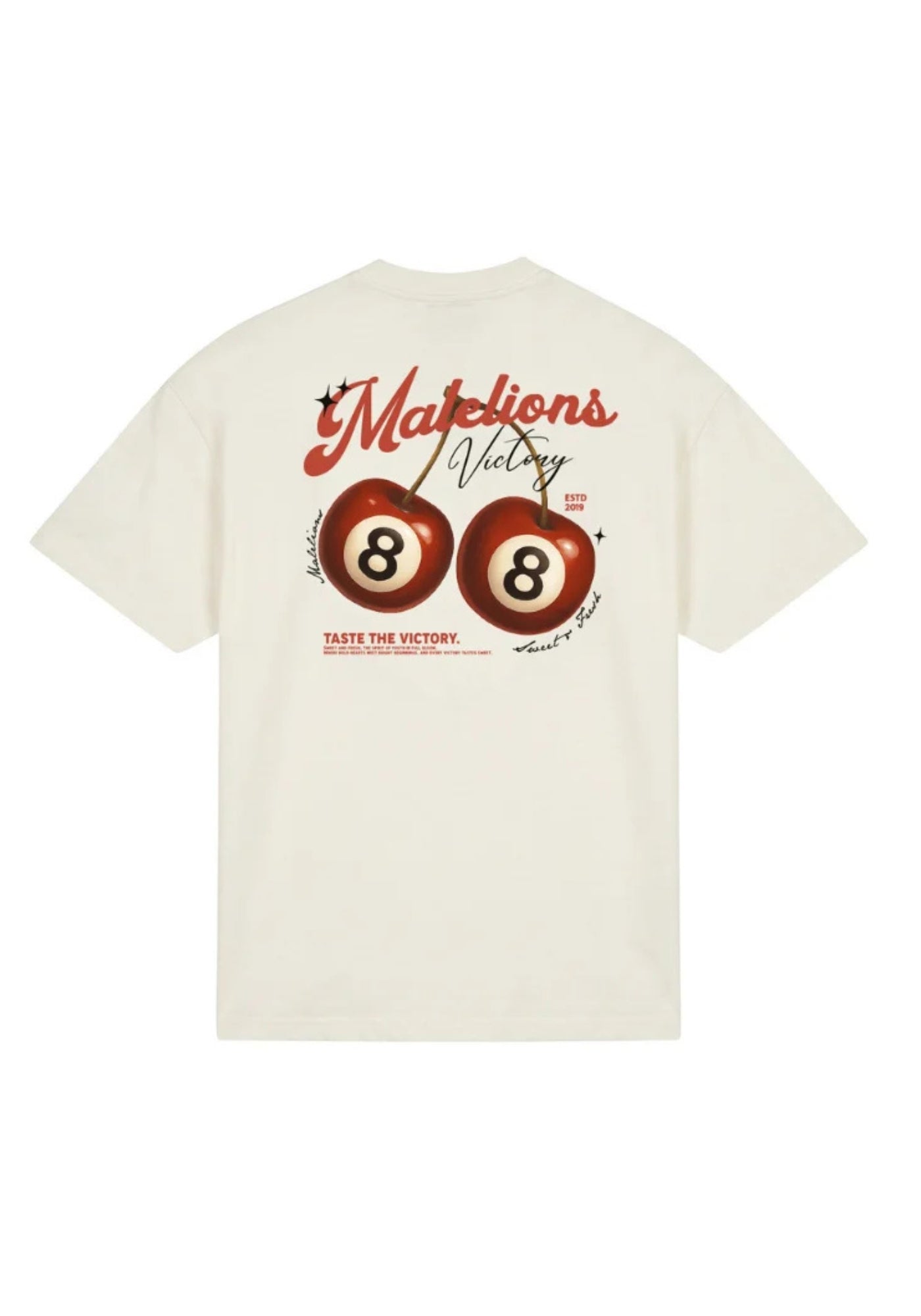 Cotton District MALELIONS MEN VICTORY TASTE T-SHIRT T-Shirts OFF WHITE