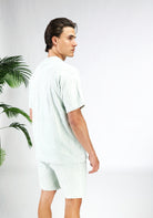 Cotton District MALELIONS MONOGRAM TOWELING SET  PALE AQUA