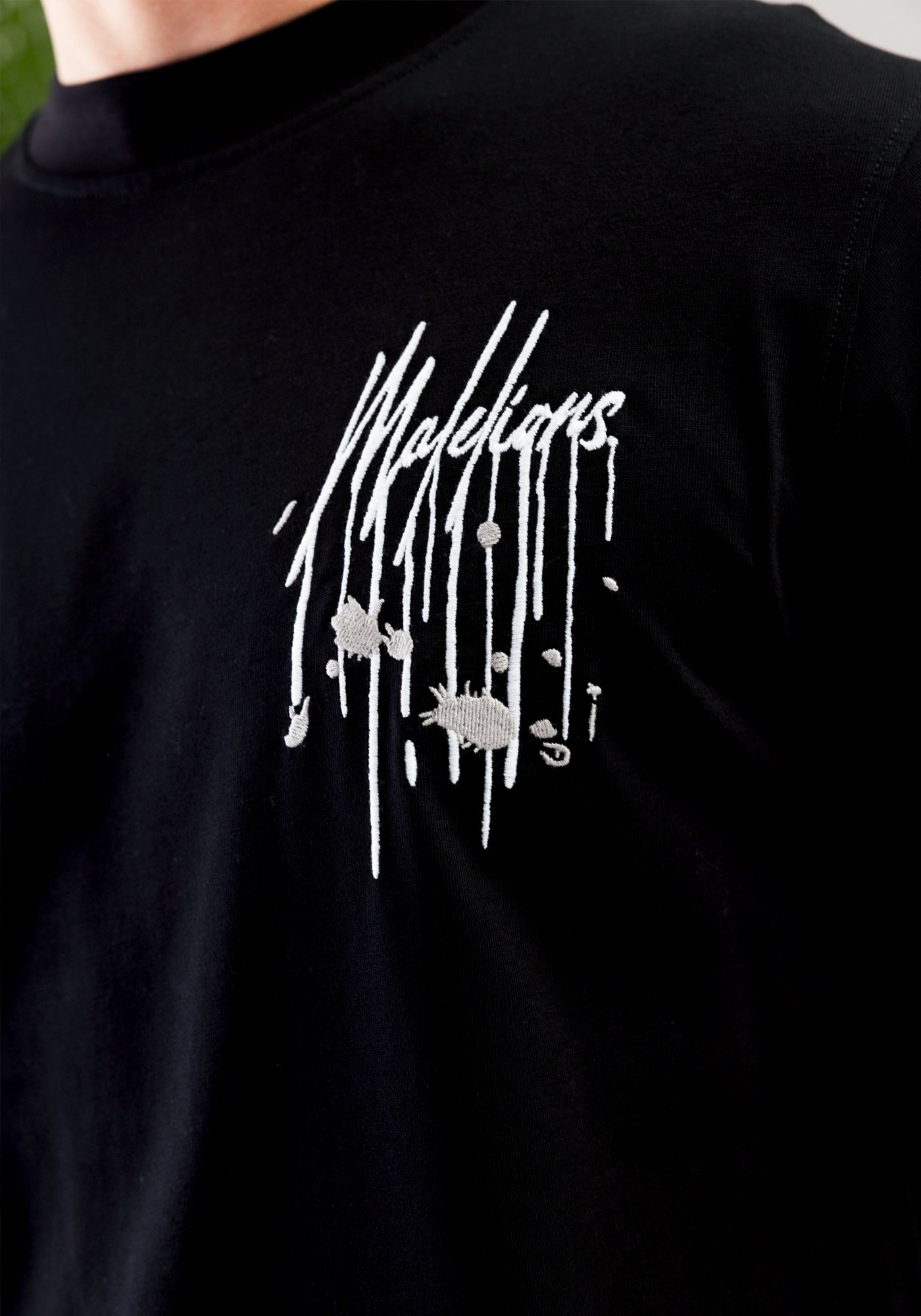 Cotton District MALELIONS PAINTER T-SHIRT  BLACK